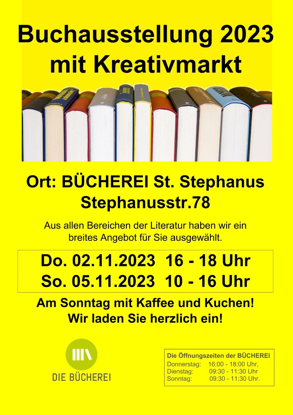 Buchausstellung 2023_gelb-1 (c) St. Stephanus WBK
